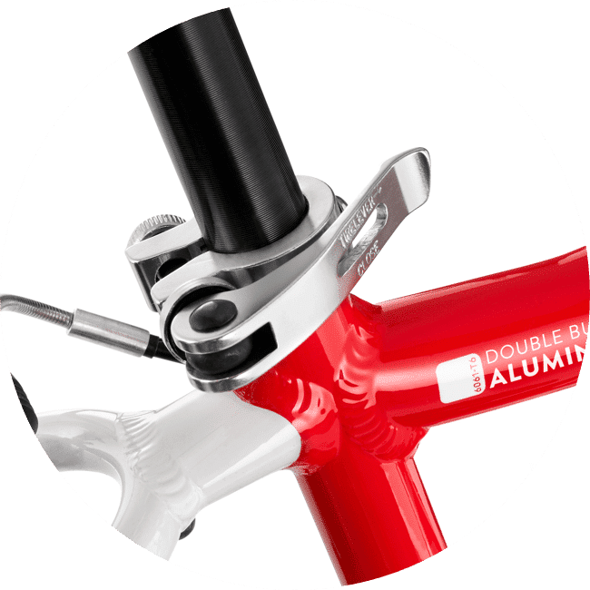 woom zadelpen quick release snelspanner fiets kinderfiets lichtgewicht