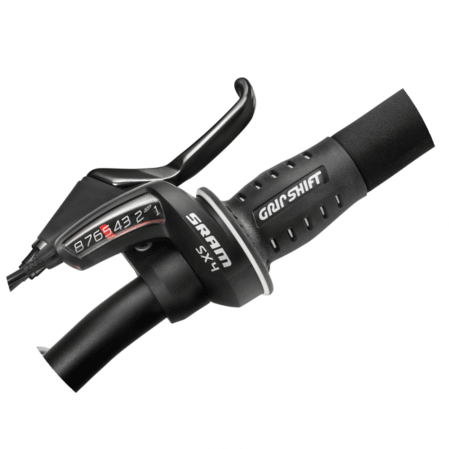 sram draai shifter SX4 voor kinderfietsen woom 8 versnellingen