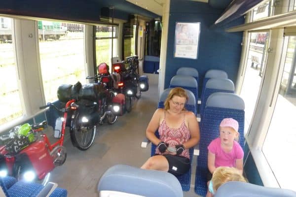 Trein fietsvakantie frankrijk kinderen deKleieneSpaak