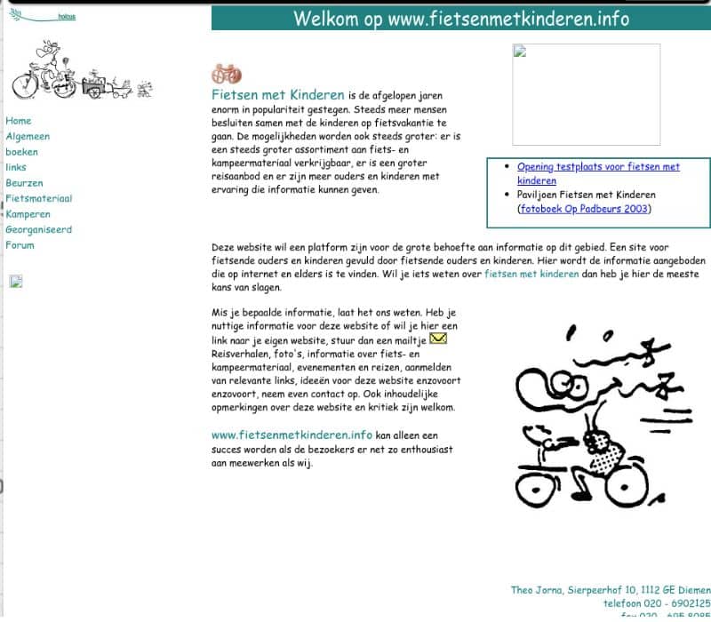 fietsen met kinderen de kleine spaak