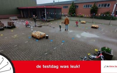 Testdag was leuk! ondanks de regen