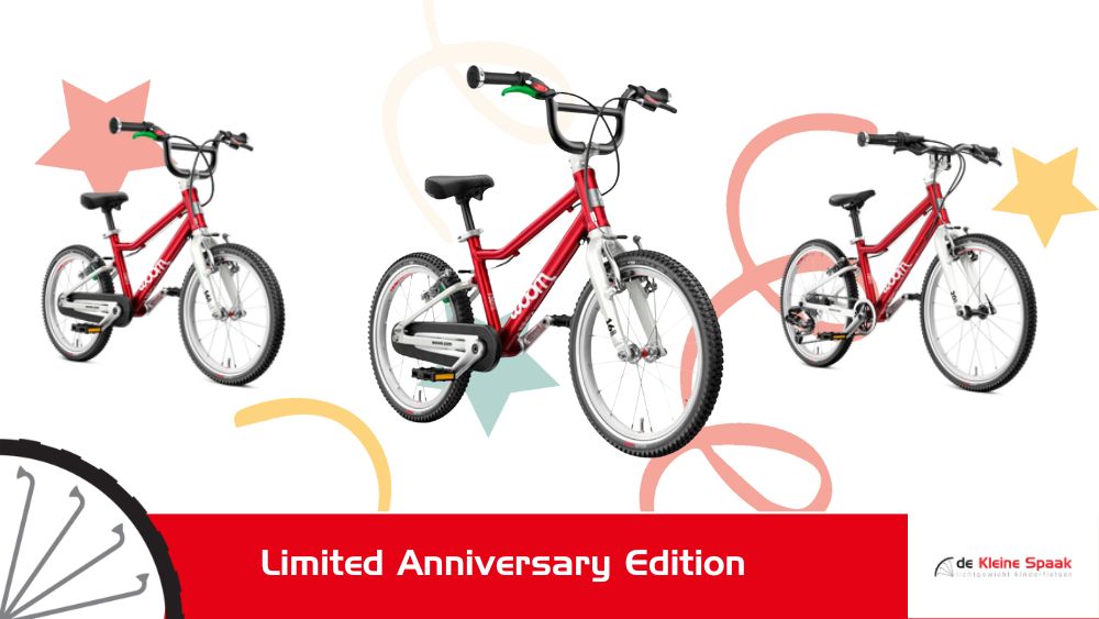 Woom Limited Edition Anniversary Red de kleine spaak