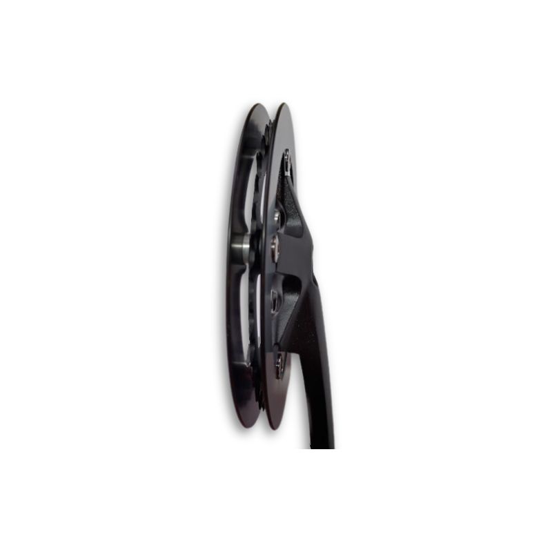 Crankset 137mm 36T dubbele ketting rand. (streamliner crankset) 3 Crankset 137mm 36T dubbele ketting rand. (streamliner crankset) - Afbeelding 3