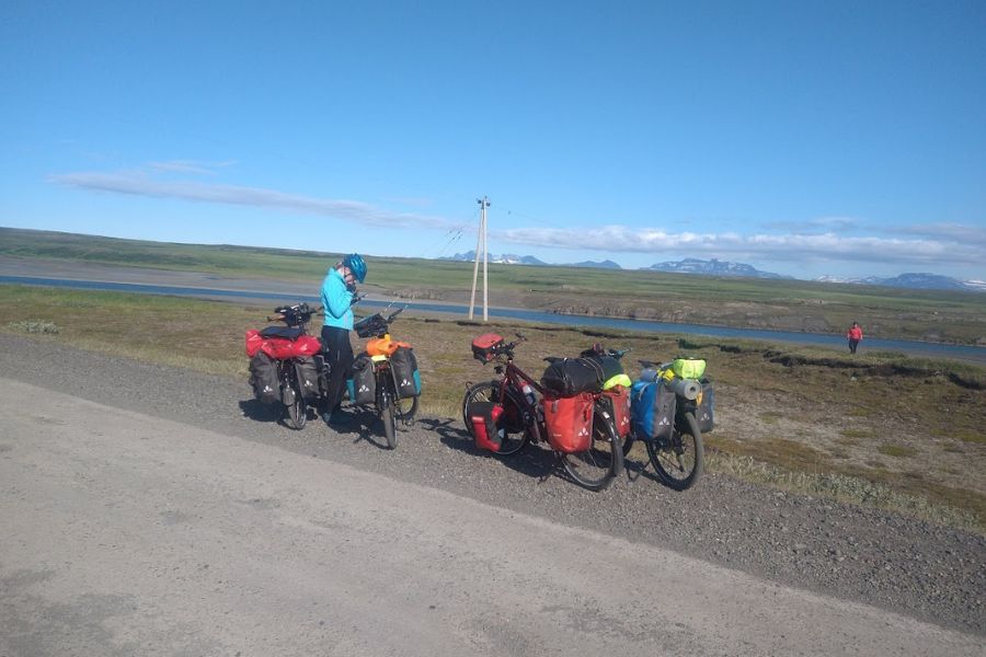 IJsland 2022 even pauze op de 917 gravelweg De Kleine Spaak