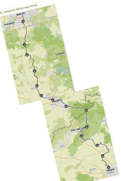 Fietsvakantie met Kinderen van Berlijn naar Praag de kleine spaak 400 x 600