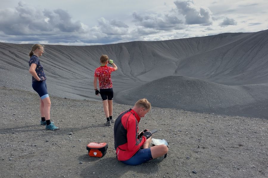 21 juli IJsland 2022 op de Hverfjall 2 DeKleineSpaak