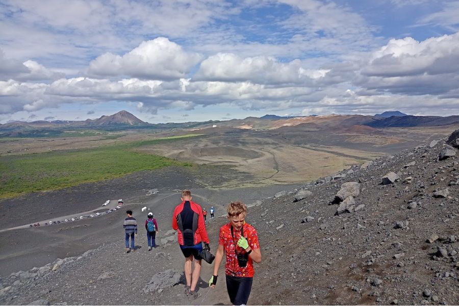 21 juli IJsland 2022 op de Hverfjall DeKleineSpaak