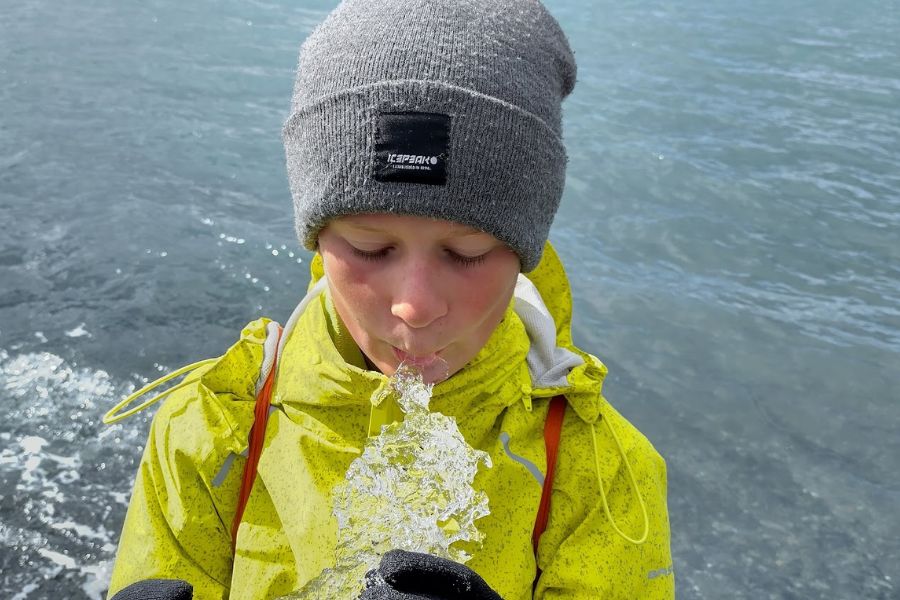 4 augustus IJsland 2022 Jokulsarlon zoet of zout deKleineSpaak