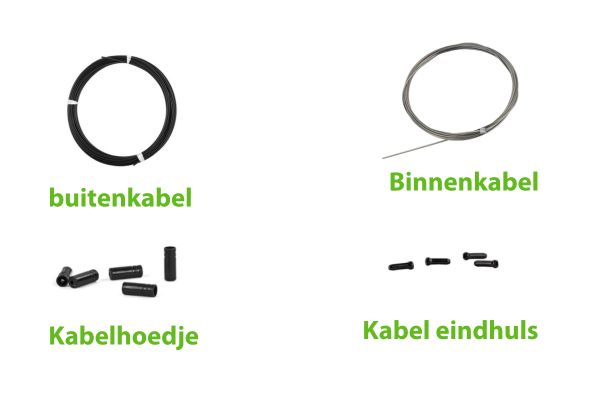 Buitenkabel binnenkabel eindhuls kabelhoedje De Kleine Spaak