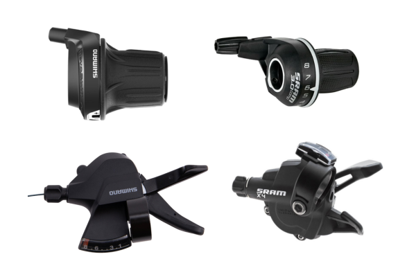 shifters sram shimano deKleineSpaak