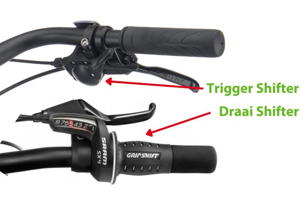 shifters sram shimano draai en trigger deKleineSpaak