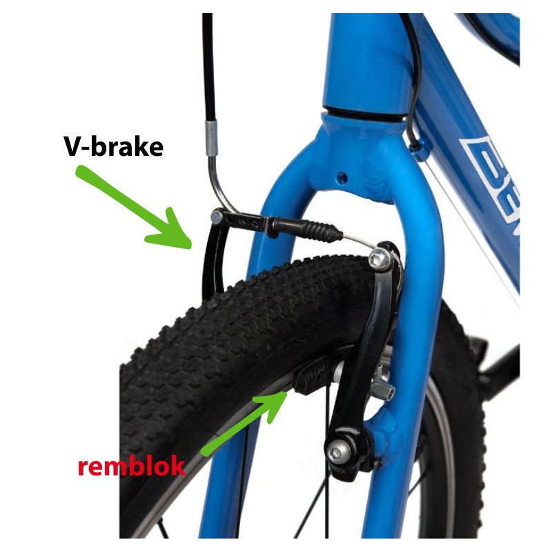 Elvedes universele V-brake remblokken voor kinderfiets 2 Elvedes universele V-brake remblokken voor kinderfiets - Afbeelding 2